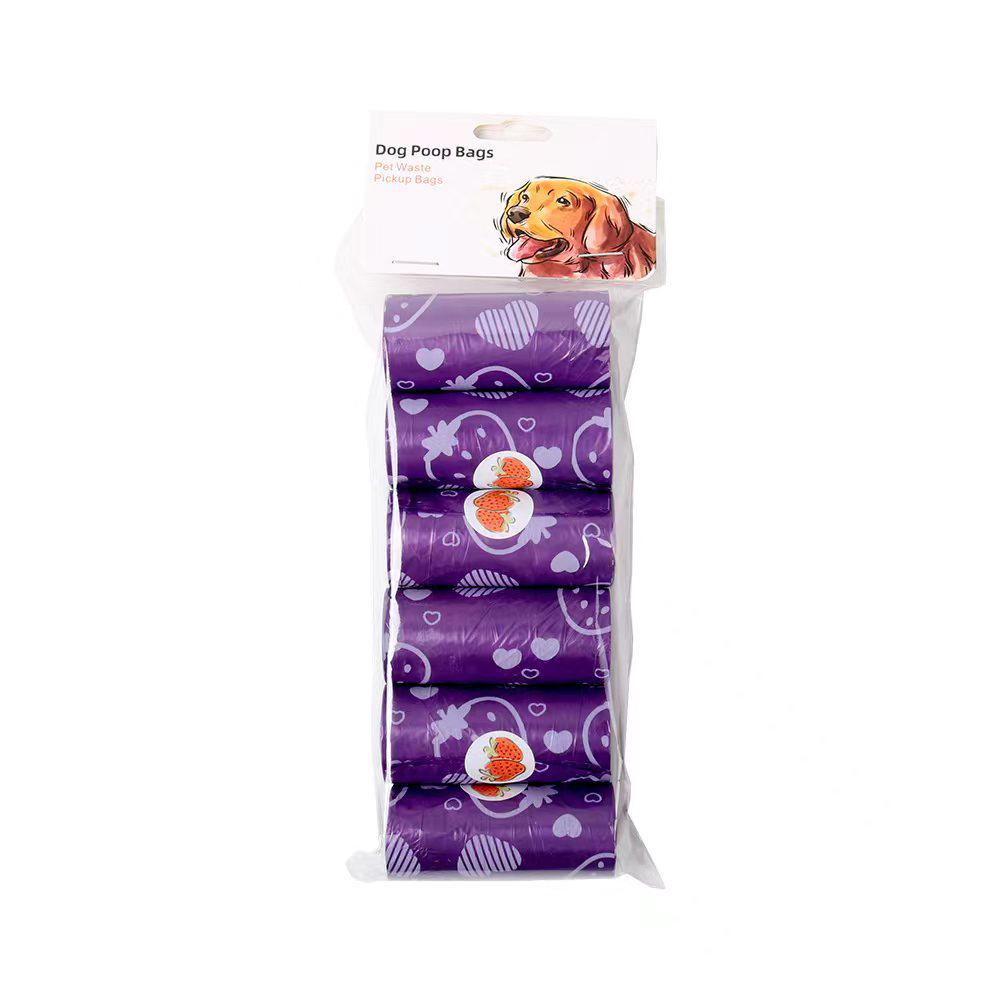 Scented Degradable Pet Waste Bags with Dispenser for Outdoor Use