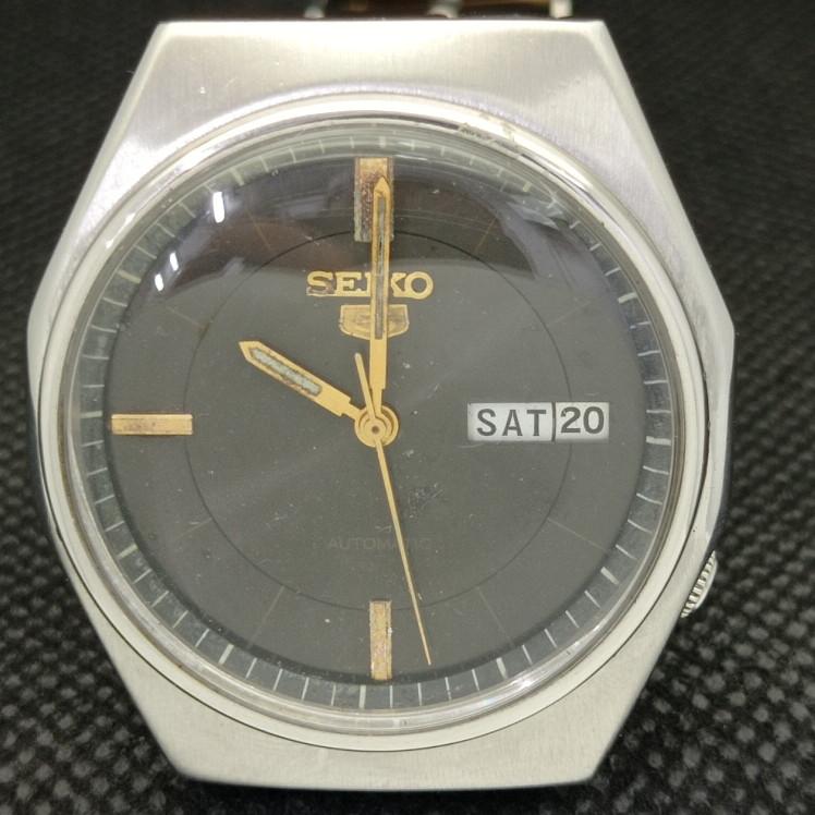 USED VINTAGE SEIKO 5 AUTOMATIC 6309A JAPAN MENS ORIGINAL DIAL WATCH A413425-2 SKU621a-a413425