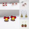 Cute Snowman Santa Claus Christmas Earrings , Titanium Alloy Ear Studs , Trendy Holiday Jewelry for Women , Wholesale