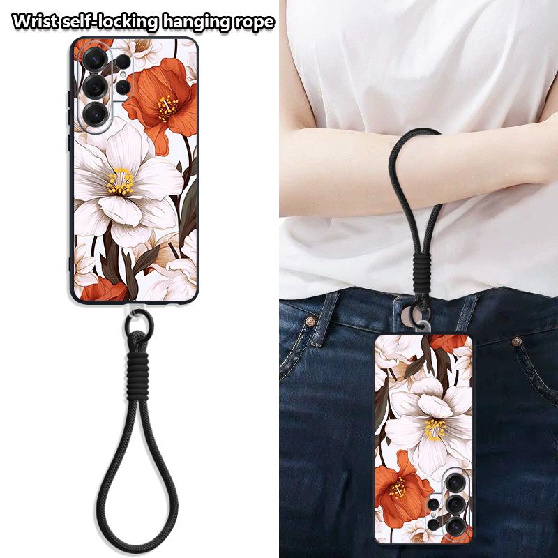 Oil Painting Flower Pattern Case For Samsung S26 Ultra S25 FE S24 S24 Plus A57 A37 A17 A56 A36 A16 A55 A35 A15 A54 5G Hybrid Magnetic Matte Cover