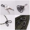 5Pcs Mini Carabiner D-Ring Key Chain Spring Clips Aluminium Alloy Hang Buckle Survival Outdoor Camping Keyring Tool for Bag