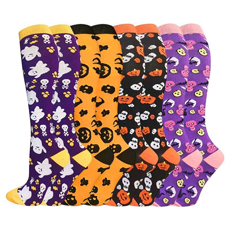 Compression Socks for Lady Men for Best Support Halloween Theme Running Socks