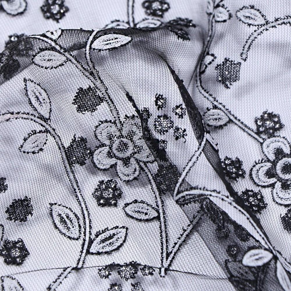 Floral Hollow Shawl Triangle Sequined Gauze Scarf New Lace Veil Headscarf