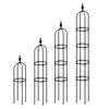 Plant Obelisk Trellis Climbing Plants Garden Tower Trellis Outdoor Rose Bush Support Rustproof Metal Trellis for Potted Plant Clematis Vine Jasmine