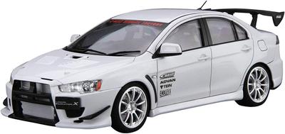 Aoshima Bunka Kyozaisha The Tuned Car Series Mitsubishi CZ4A Lancer Evolution X Plastic Model 1/24 No.19 C-WEST '07 (Car)