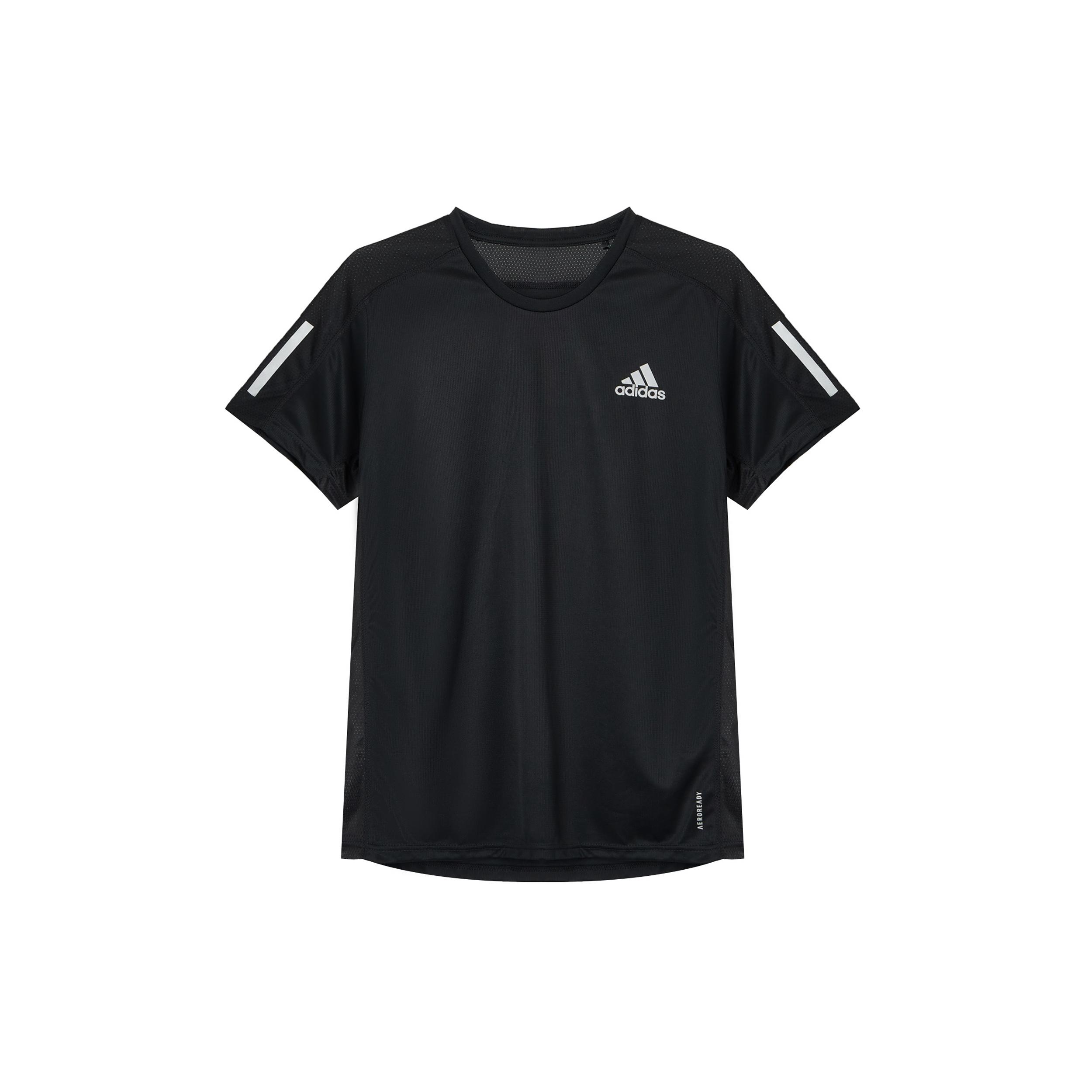 adidas Own the Run Tee  Black  Men s FS9799 M