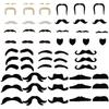 Fake Mustache Fake Moustache Mustaches Selfs Adhesive Stick On Mustache Fake Beard Costume for Cosplay Halloween