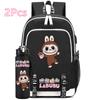 2Pcs/set Anime Cute Printed Backpack with Water Bottle Student Boy Girl Schoolbag Large Capacity Waterproof Bookbag Kid Gift