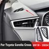 Car Front Upper Air Condition Vent Outlet Cover Trim For Toyota Corolla Cross - 2024 Carbon Fiber Interior Accessories