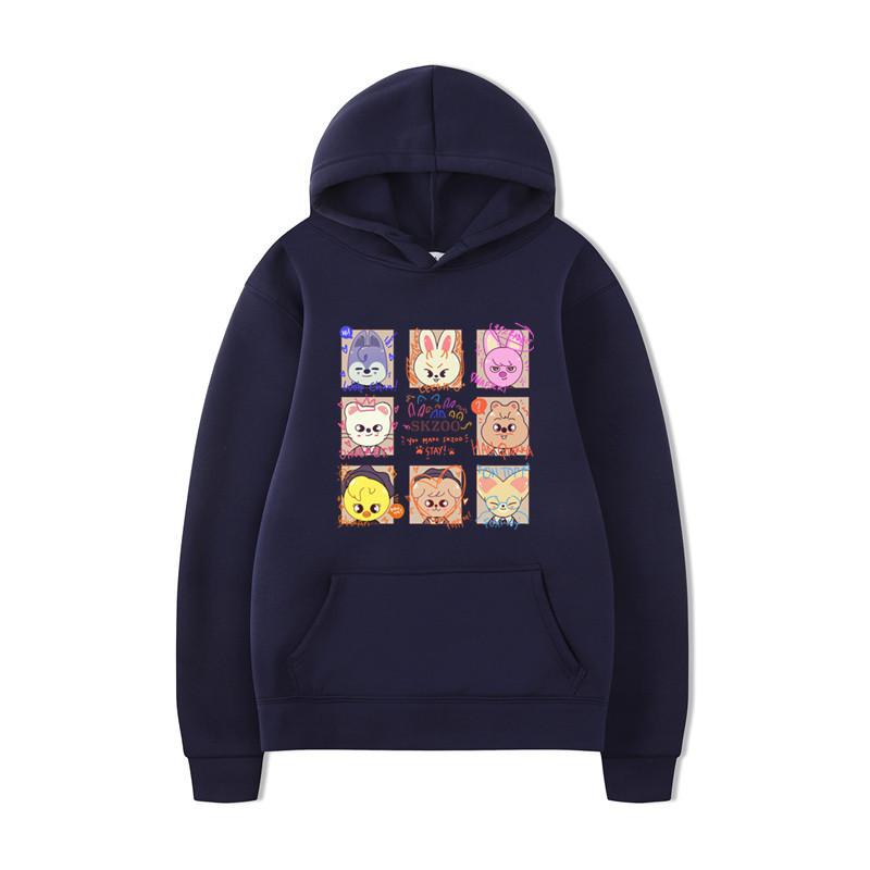 Skids Cartoon Cat Sweater Men'S And Women'S Autumn And Winter Couple'S Top Pullover Fleece Sweater