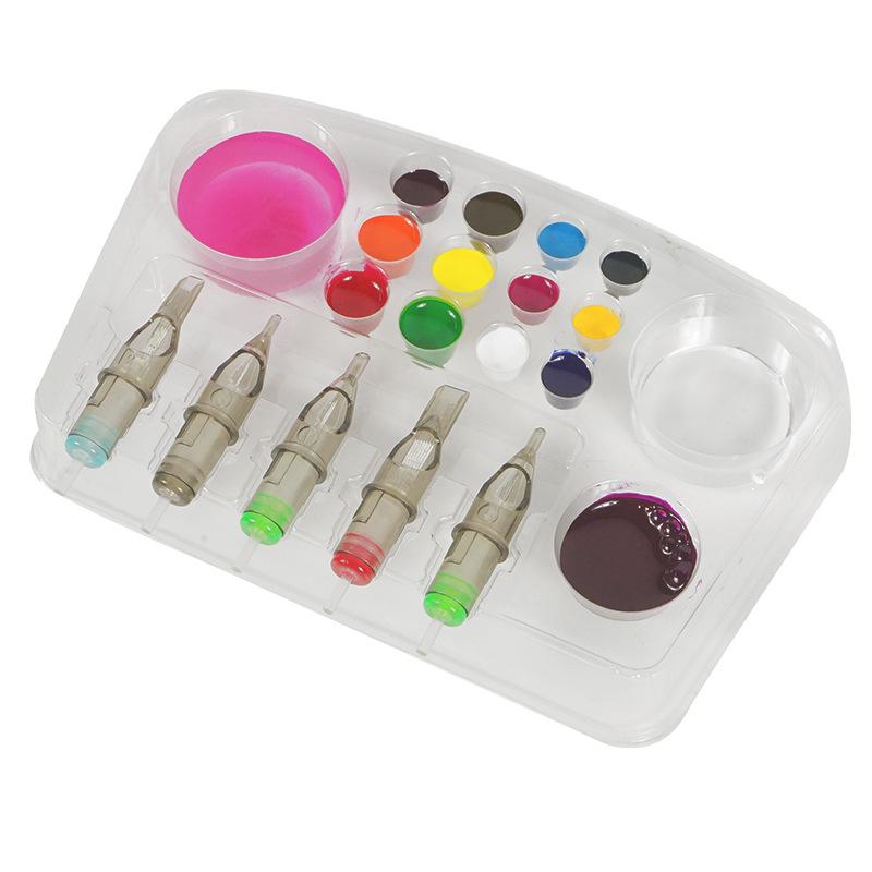 Tattoo Ink Cup Palettes - 12 Disposable Microblading & Paint Palettes