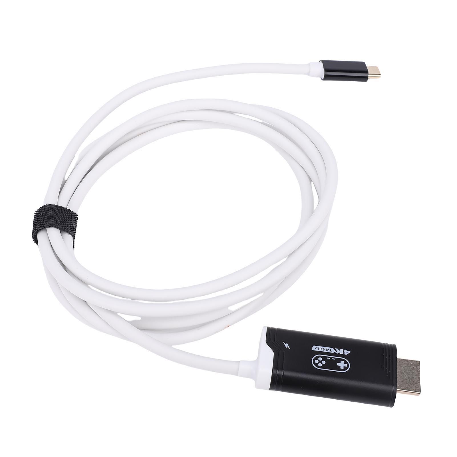 

TV HD Cable Fit for 2 Dock Base Station 4K 144Hz USB C 3.2 100W PD Charging Portable Travel Adapter Cord for Video