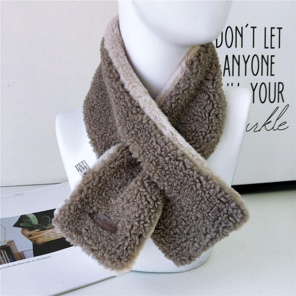 Neuer einfarbiger Schal für Damen im Frühling und Herbst, vielseitiges Band mit Handgelenksschlaufe, modische Dekoration, Nackenschutz für Studenten, kleiner Schal