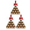 1/2/3/4Pcs Christmas Acrylic Bulldog Hanging Decoration Car Rearview Mirror Xmas Tree 2D Flat Santa Hat Dog Hanging Ornament Holiday Party Pendant