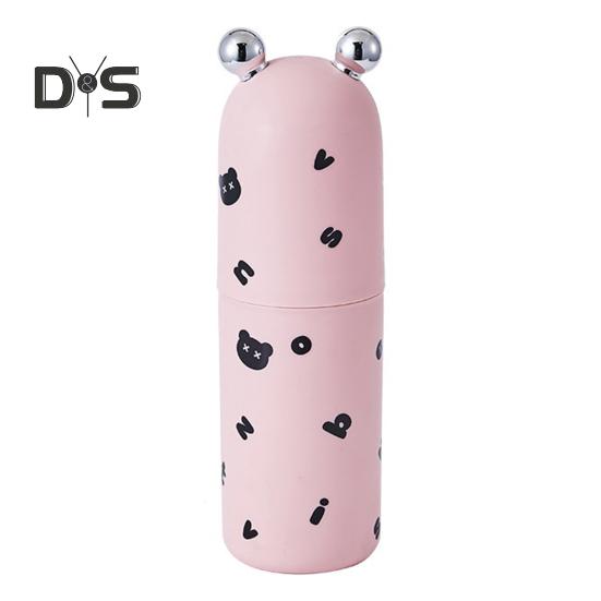 

Дорожный стаканчик для полоскания рта, вместительный держатель для зубных щеток, портативный контейнер для хранения, туалетный стаканчик, легкий органайзер для зубных щеток розовый