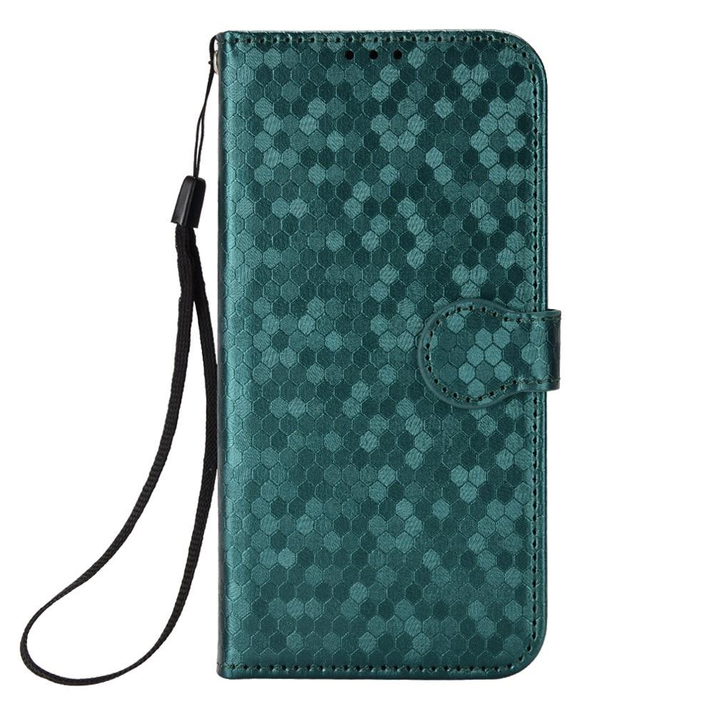 Flip Case for Xiaomi Redmi Note 15 Pro Plus 5G / Poco M8 Pro 5G, Wallet Rhombus, Green