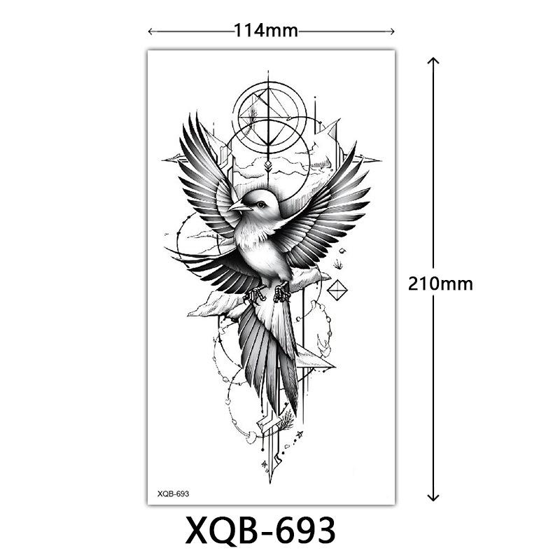 Small Full Arm Tattoo Sticker, Flower Letters, Plain Flower Tattoo Sticker Tattoo