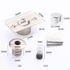 Magnetic Door Stop Quiet Hidden Stopper for Dorm Office Buildings Home Milky White