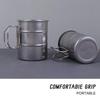 Oil Barrel Shape Stainless Steel Camping Mug Heat-resistant Portable Outdoor Drinking Cup  Coffee