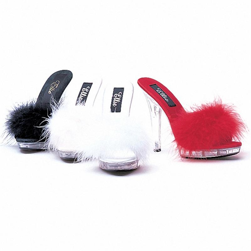 High heels crystal shoes slippers slippers transparent women sandals high heels 2025 summer Internet celebrity fashion