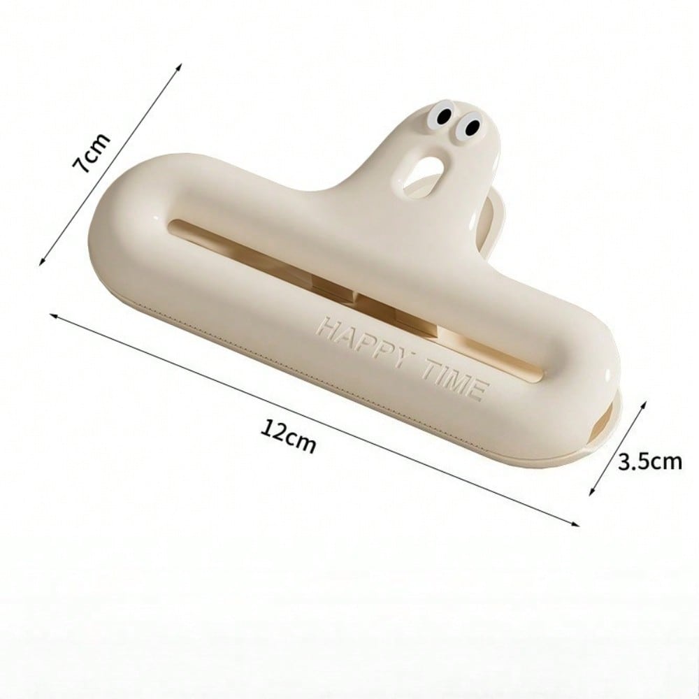 

Cartoon Caterpillar Sealing Clips for Snacks Packaging - Durable Sealer, Freshness Seal for Snack Storage 1PC белый
