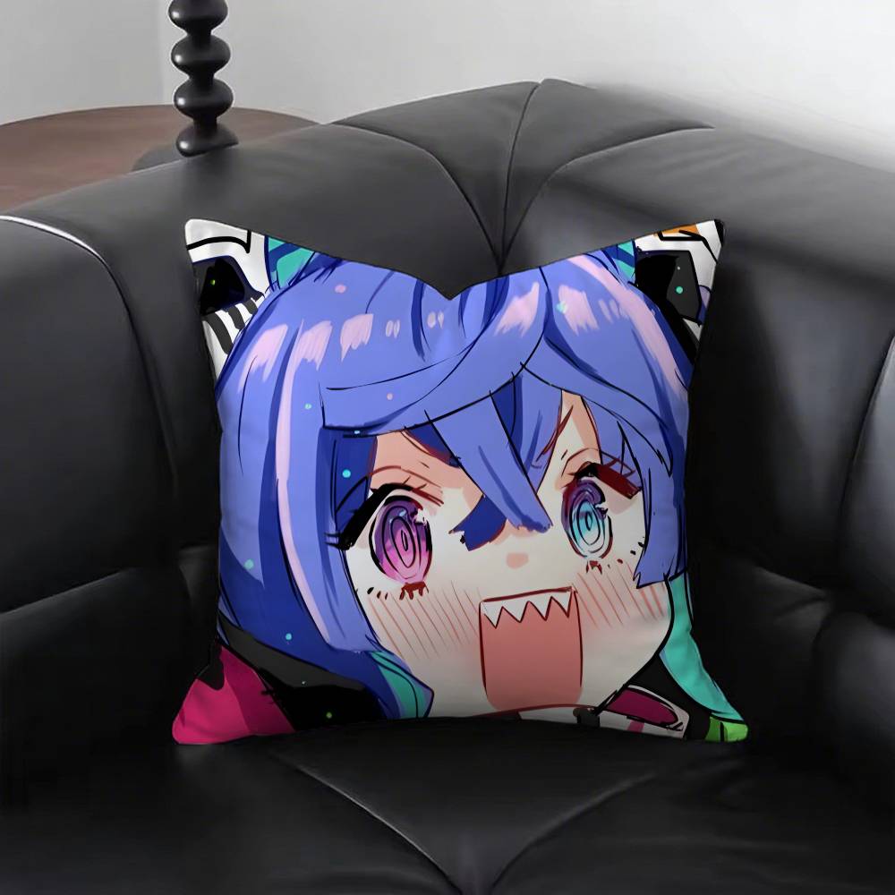 1pc Anime TWIN TURBO Kawaii Pillow Case Fashion Square Pillowcase Bedroom Sofa Room Ins Decoration Leisure