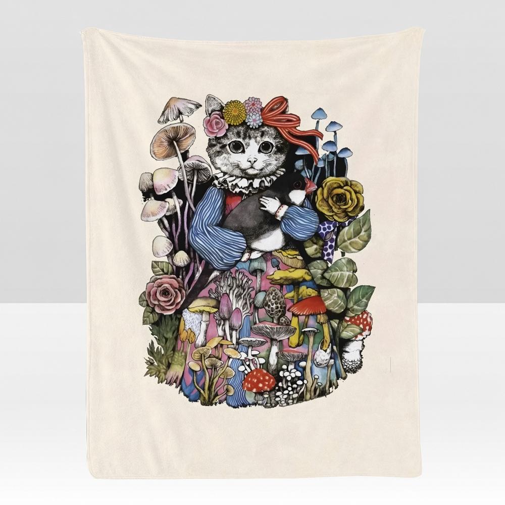 artist Y-Yuko H-Higuchi Throw Soft Flannel Blanket for Bed Bedroom Sofa Picnic Throw Skin-friendly Breathable Gift Cover