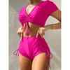 European & American Tie-up Bow Bikini Swimwear Set - Women's Sexy Beach Swimsuit
