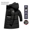 Xuezhongfei Men's Hooded Mid-Length Down Jacket