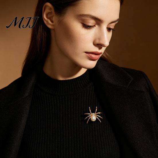 Creative Gift for Her Spider Brooch Pin Women Men, Faux Crystal Gothic Decorative Coat Insect Brooch, Halloween Punk Vampire Costume Accessories