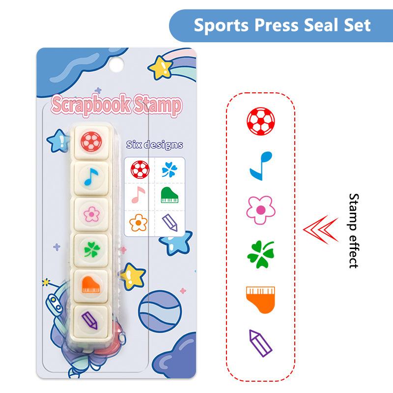 1 Set Scrapbooking Stationery Accessories Kawaii Stamps Decorative Stamps For Arts Diy Crafts Album Journal Planner