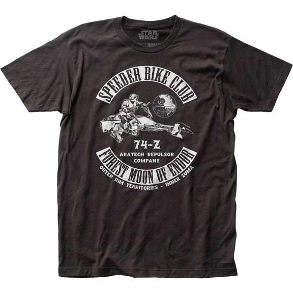 Men s Star Wars Speeder Bike Club T-Shirt Black - Size Small S