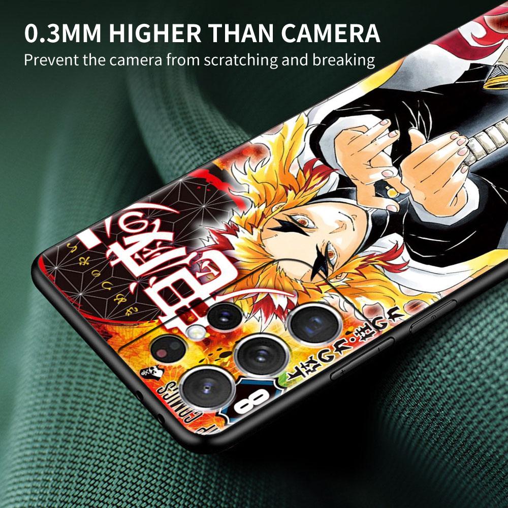 Case For Samsung Galaxy S20 FE S22 Ultra S21 Plus Luxury Soft Phone Case S10 S9 S8 S10e S7 Silicone Funda Demon Slayer Shell Sac