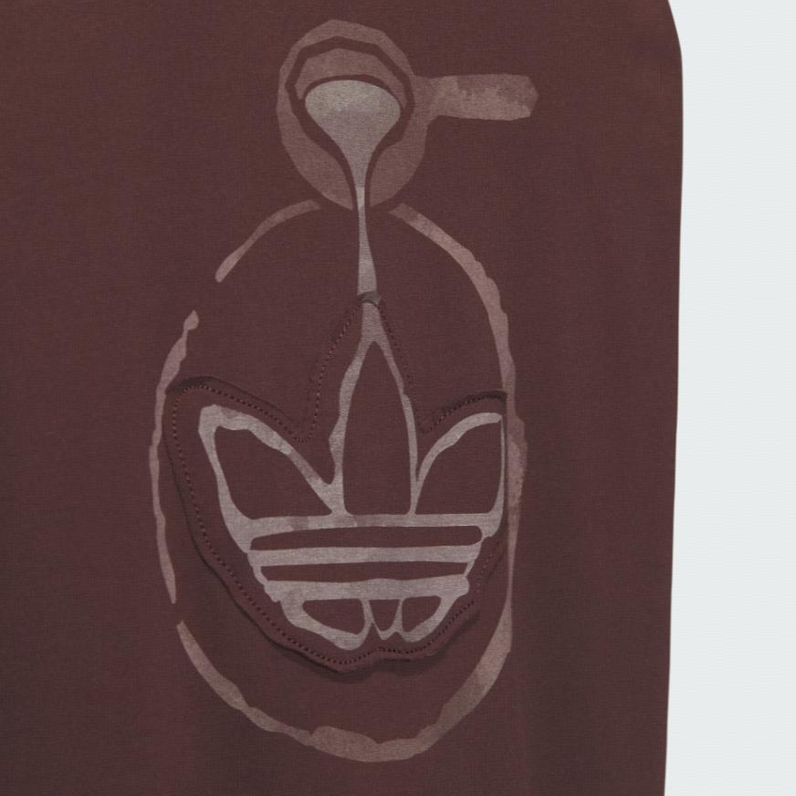 Adidas Originals Long Sleeve Tee Casual Pullover Sweatshirt Unisex Tops Dark-Grey Brown JG1520