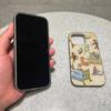 Lovely Cartoon C-Curious Georges Corrugated Stripe Phone Case For iPhone 17 16 15 14 13 12 11 Pro Max Plus Pro Shockproof Cover