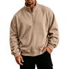 Sudadera de Talla Grande para Hombre Ajuste Holgado Manga Larga Informal Pullover para Otoño Invierno