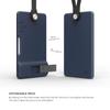 Elago ID2 Pass Case Silicone ID Card Holder Neck Strap Included Employee ID Case Gene Indigo