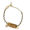18k Gold-Plated Zircon Coin Bracelet: Elegant, Retro-Chic Chinese Jewelry
