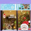 Festive Merry Christmas Window Stickers Decals For Kids Home Room Decoration