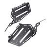 Motorcycle Side Luggage Rack Aluminum Strong Load Bearing Black Powder Coating Enhanced Safety Side Storage Rack for