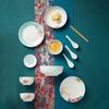 JINGREPUBLIC Dunhuang Flying Apsaras 32-Piece Chinese Ceramic Dinnerware Set