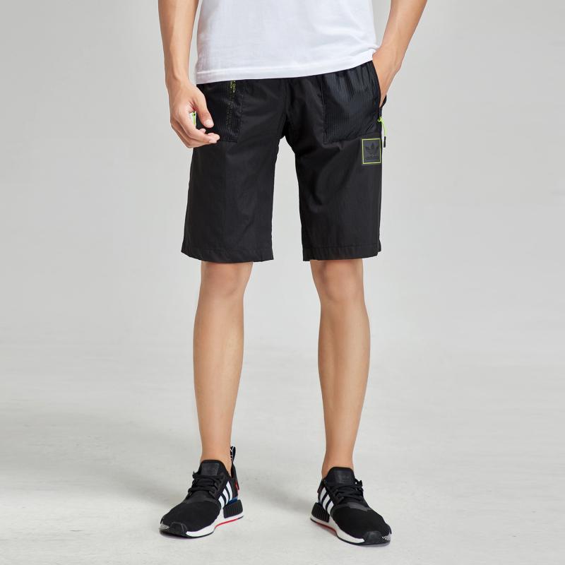 Adidas Originals Trefoil Woven Cargo Shorts Men Shorts Black FM4856