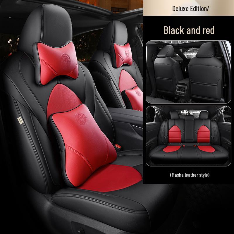 Universal Genuine Leather All-Season Car Seat Cover for Five-Seat Models