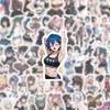 60pcs Game Stickers Anime Beauties Waterproof Sticker for DIY Scrapbooking Stationery Handbook Phone Water Cup