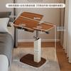 Lift Top Coffee Table with Storage, Nordic Style Rolling End Table for Living Room Bedroom, Adjustable Height Mobile Side Table