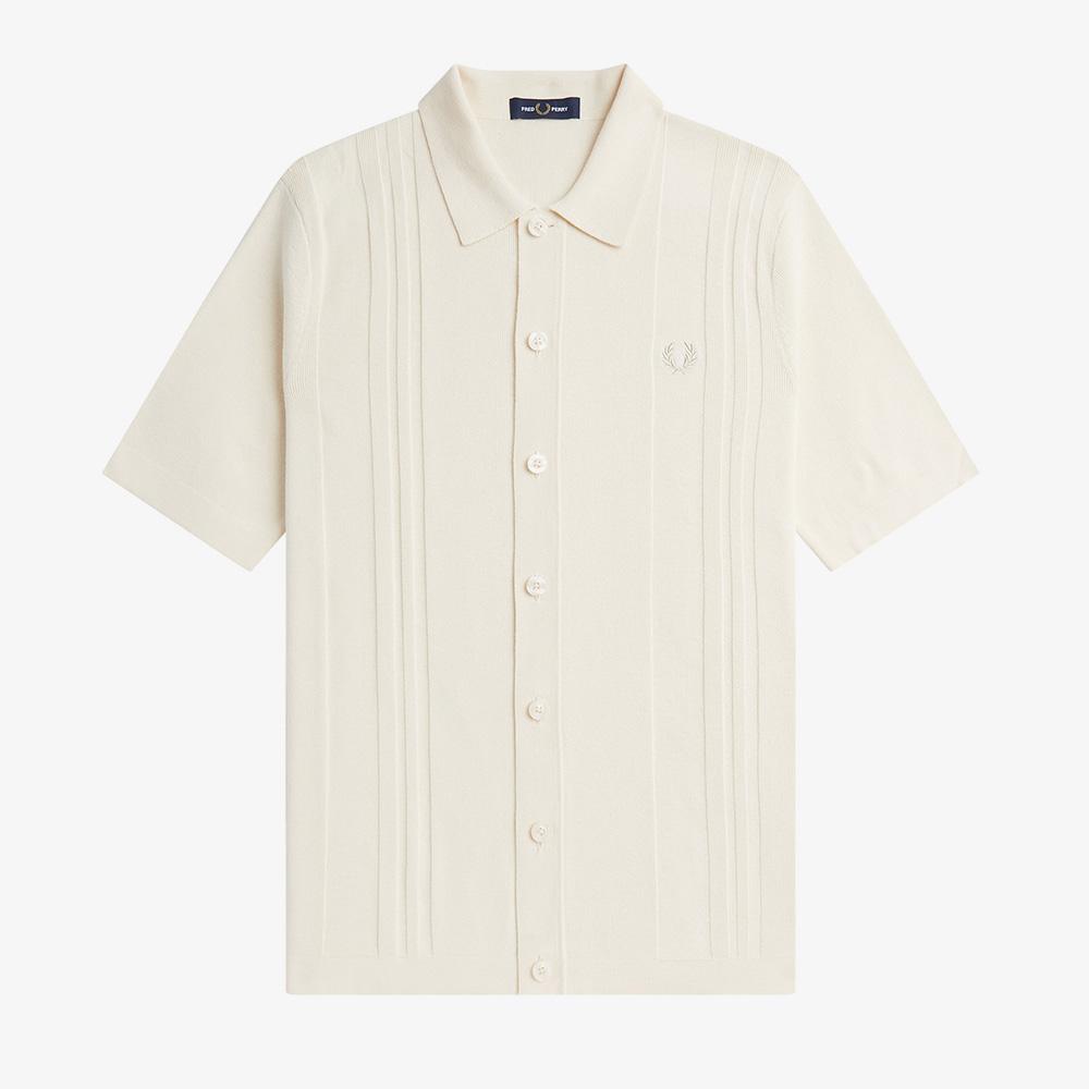 Fred Perry [Sharp] Button-Through Knit Shirt (560) Afpm2415524-560