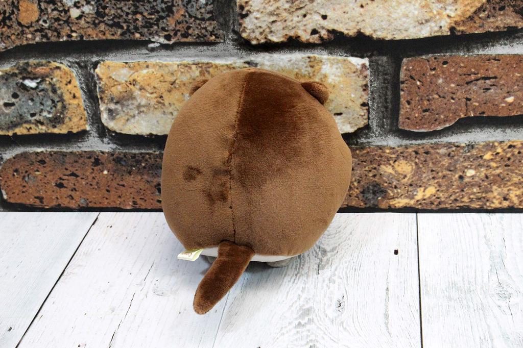 Shinada Fumofumo-san Kawamo Dark Brown Plush Toy, 9 X 7 X 10 Cm, Animal Merchandise, FMTN-0088KD