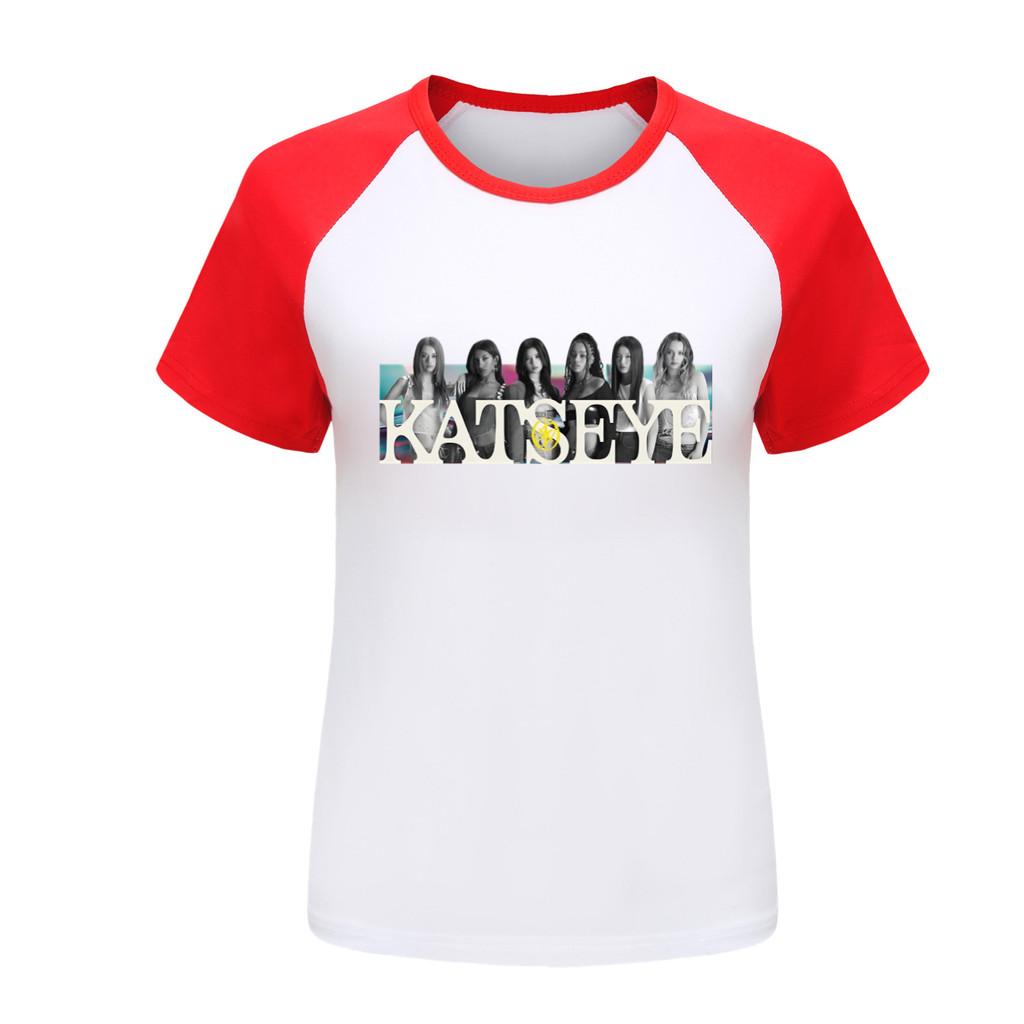 5350 Vardaglig Barn Flickor T-shirt KATSEYE Tryck Topp