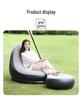 Inflatable Flocked Sofa Bed with Air Cushion for Outdoor Use
