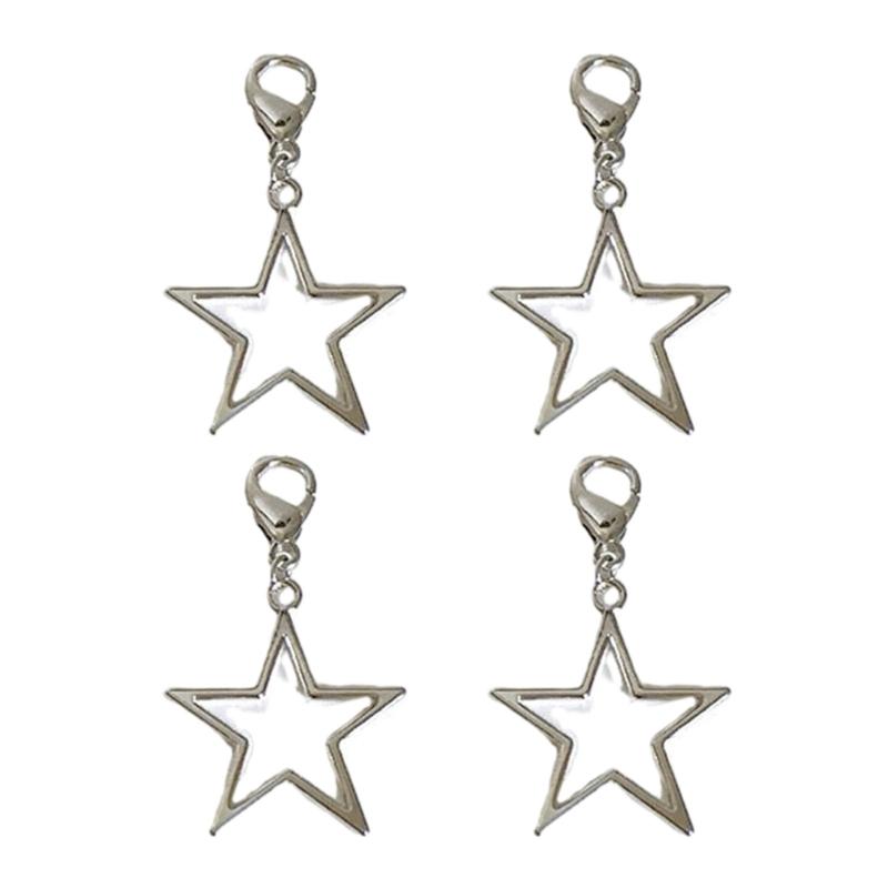 Stylish Shoe Chain Unique Hollow Star Pendant Martins Boots Chains Canvas Shoes Buckles for Casual and Formal Occasions